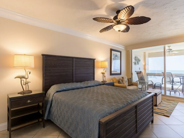 Views of the gulf from the bedroom and living room